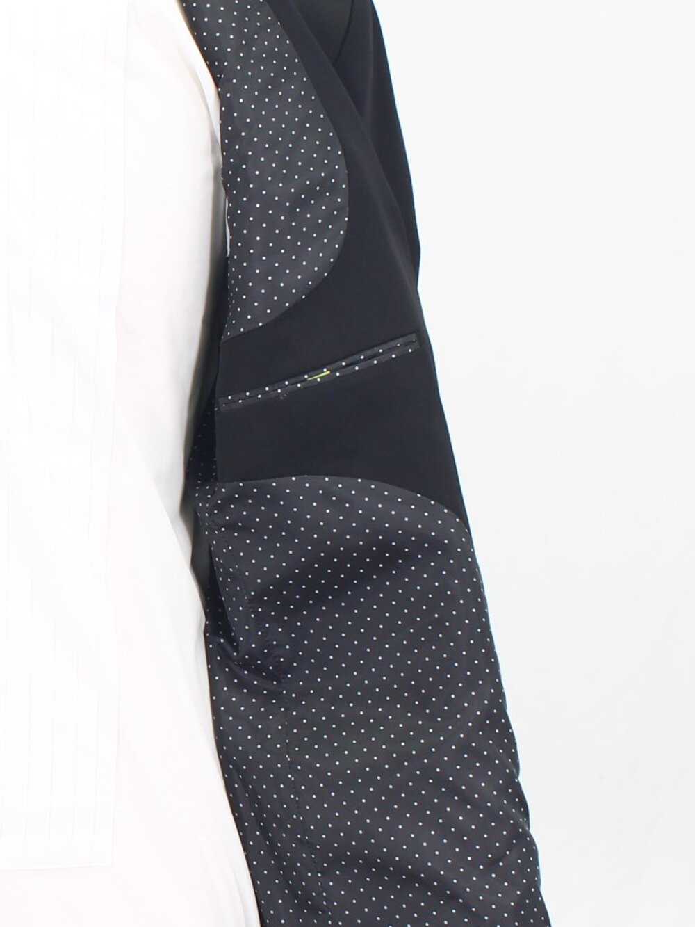 Van Heusen 48R 42 Black Full Suit 2-Button Solid R669 - Picture 12 of 15